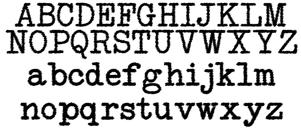 NeoBulletin Trashfont specimens