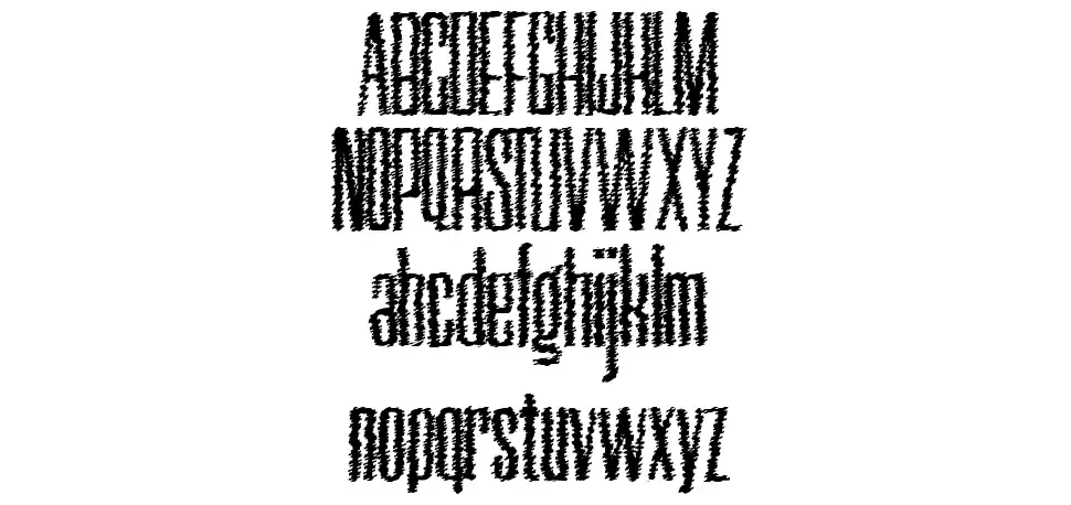 Neretta Trashfont specimens