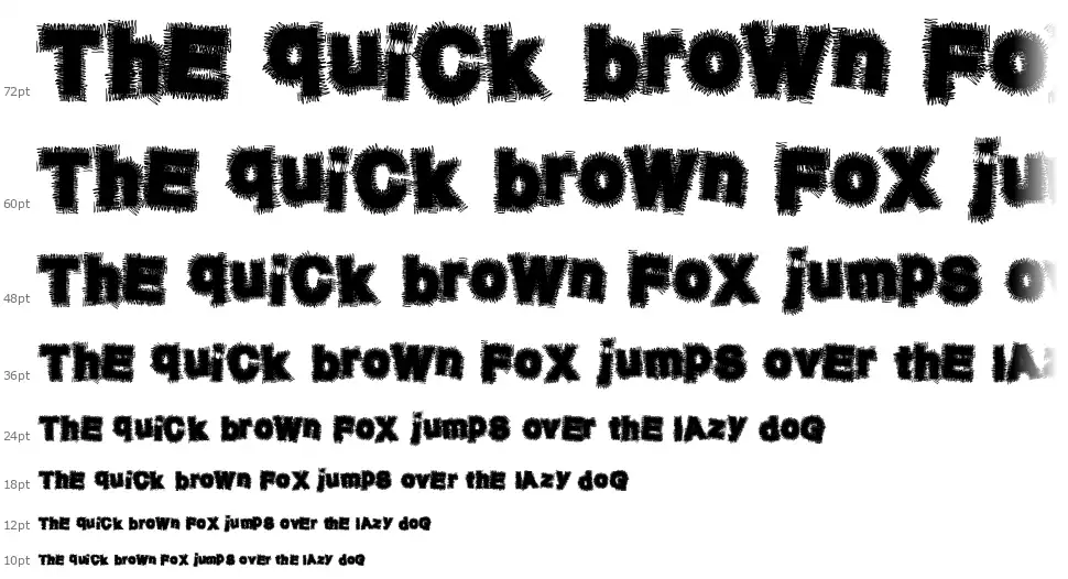 NeuroTickfont waterfall