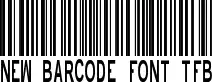 New Barcode Font TFB