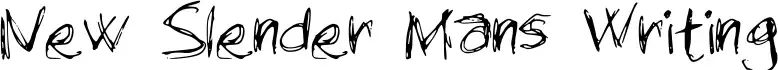 New Slender Mans Writing