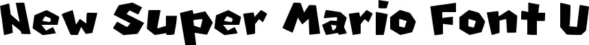 New Super Mario Font U