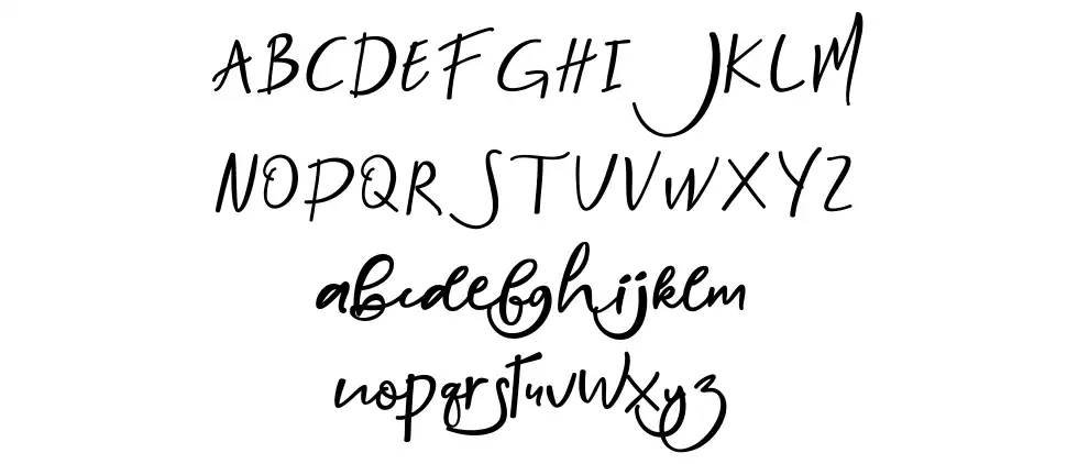 Nightlifefont specimens