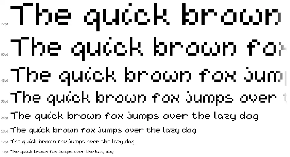 Nineteen Ninety Sixfont waterfall