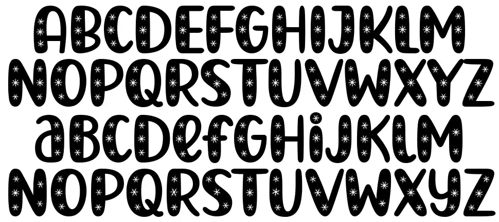 Ningst Sparklefont specimens