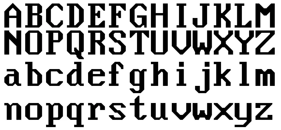 Nouveau IBMfont specimens