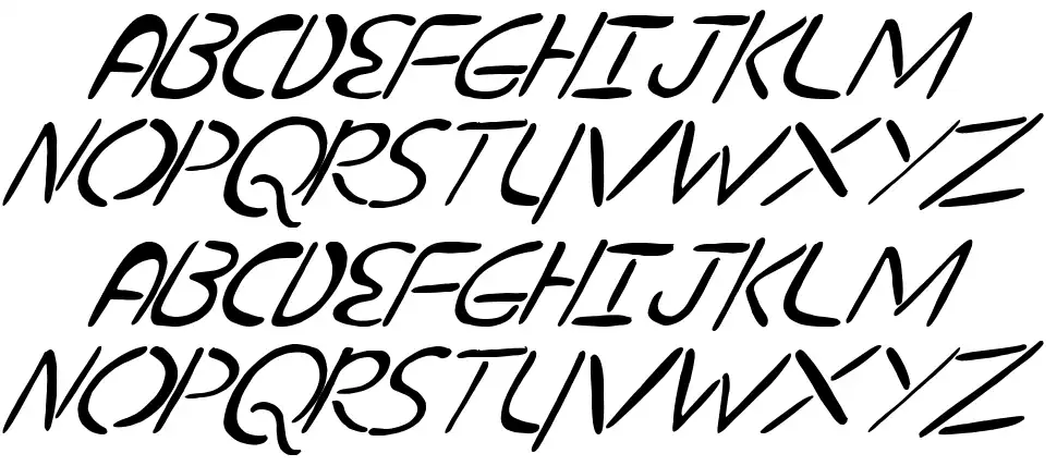 nuevostencil tiltedfont specimens