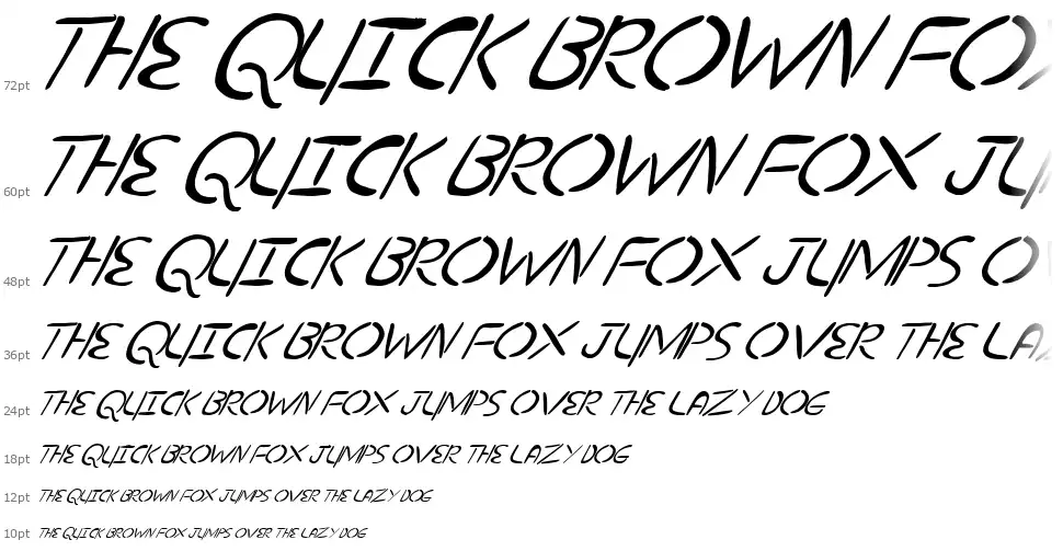nuevostencil tiltedfont waterfall