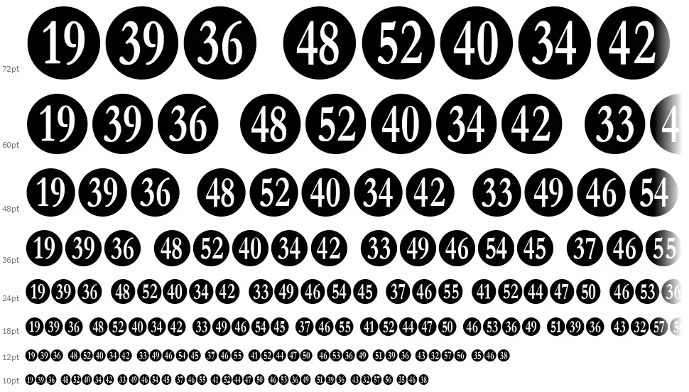 Numberpilefont waterfall