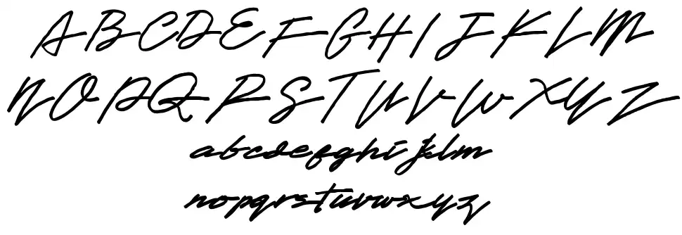 Obey Signaturefont specimens