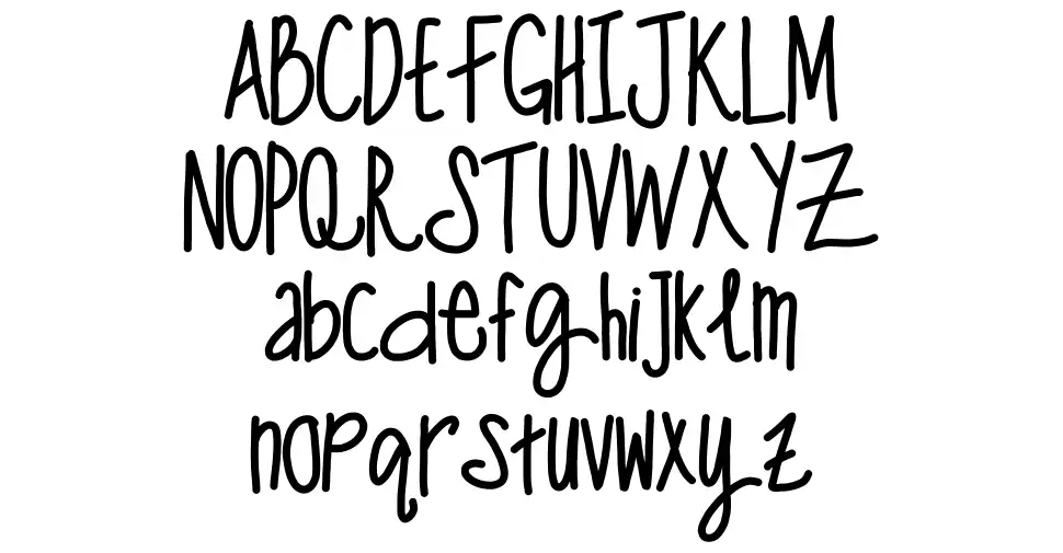 One man wolf packfont specimens