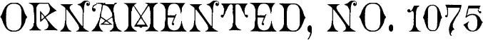 Ornamented, No. 1075