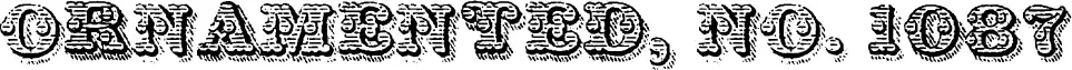 Ornamented, No. 1087