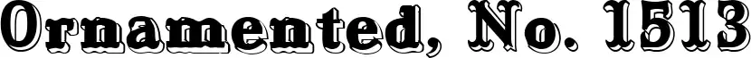 Ornamented, No. 1513