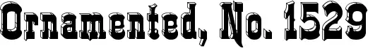 Ornamented, No. 1529