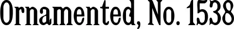 Ornamented, No. 1538