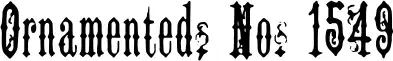 Ornamented, No. 1549