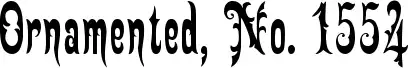 Ornamented, No. 1554
