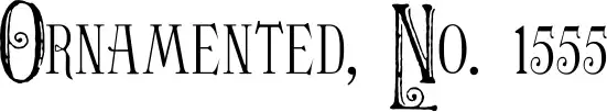 Ornamented, No. 1555