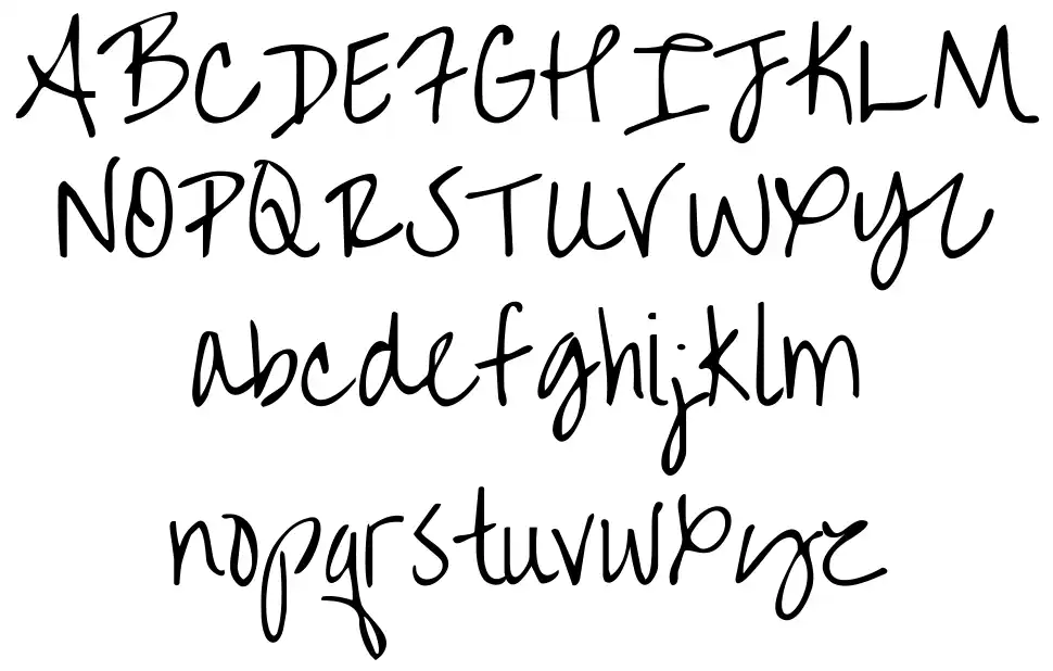 Over the Rainbowfont specimens
