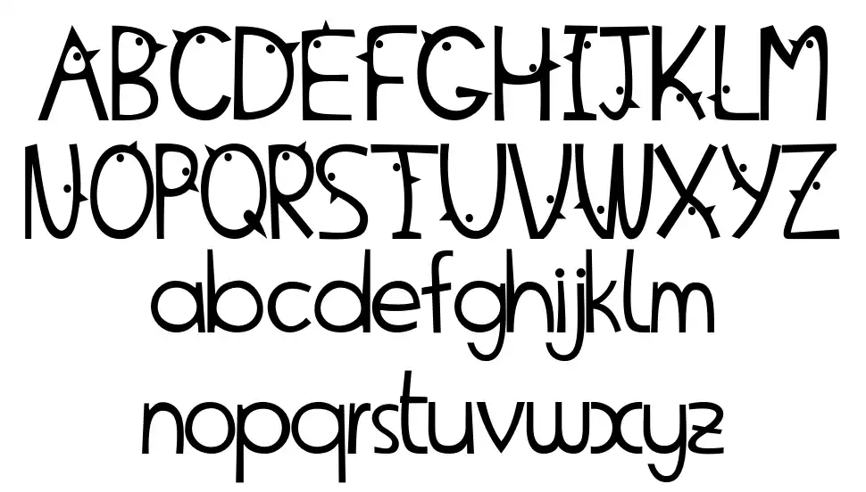 Pajarito Fontfont specimens