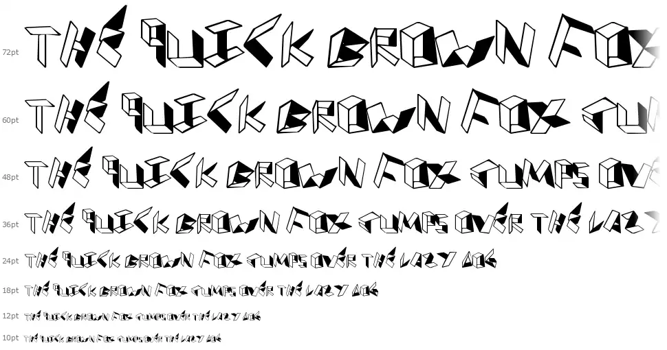 Paper Folderfont waterfall