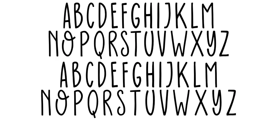 Paradise Islandfont specimens