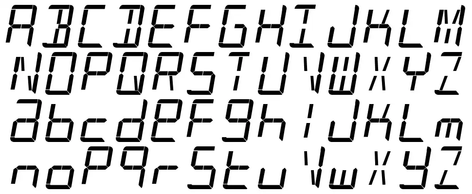Patopian 1986font specimens
