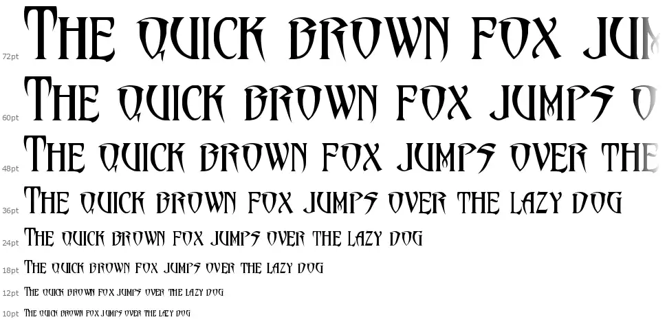 PentaGram's Malefissentfont waterfall