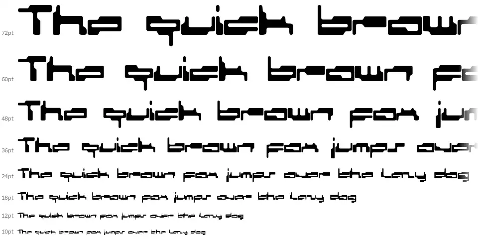 Personal Computerfont waterfall
