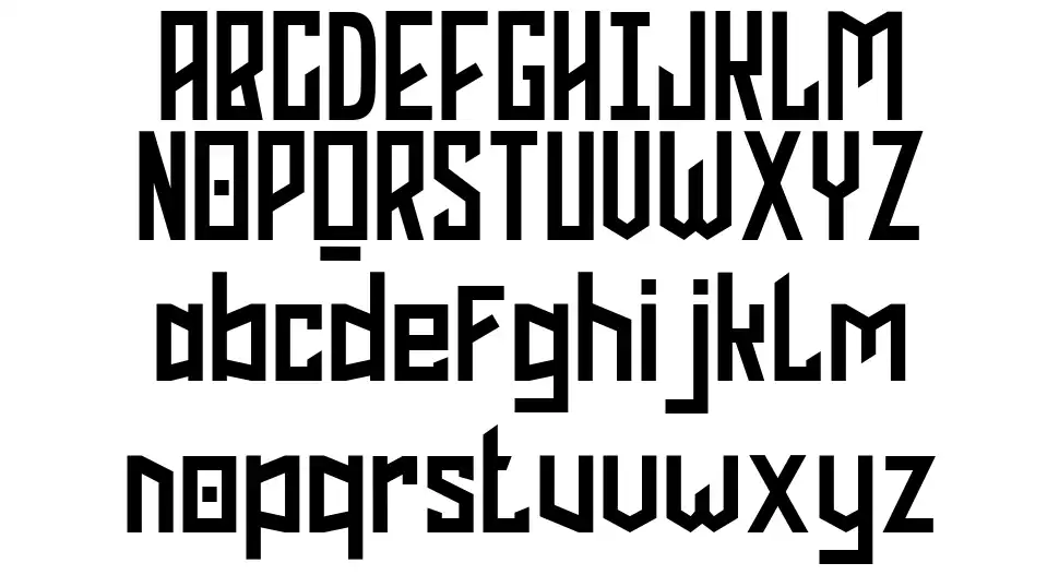 Phoenix Squadfont specimens
