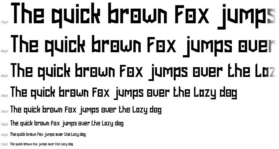 Phoenix Squadfont waterfall