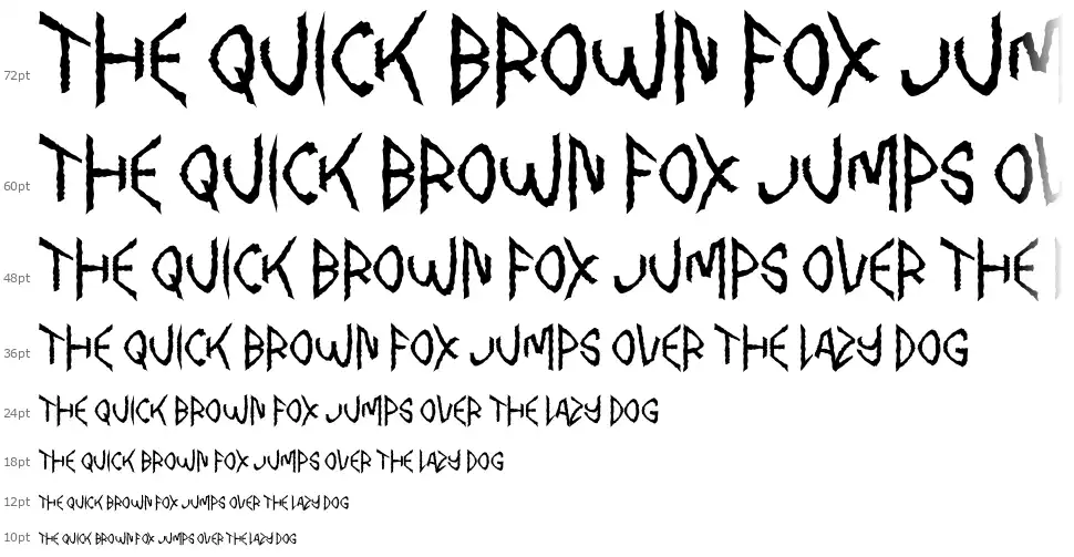 Pinky Screamfont waterfall