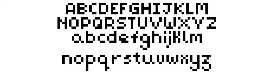 Pixel Mazfont specimens