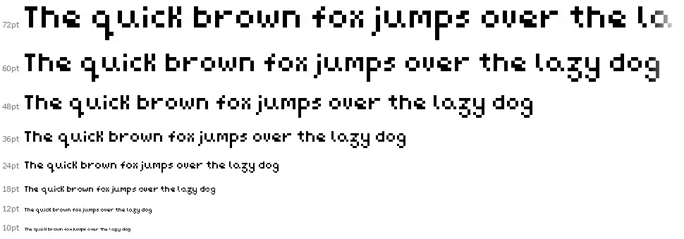 Pixel Mazfont waterfall