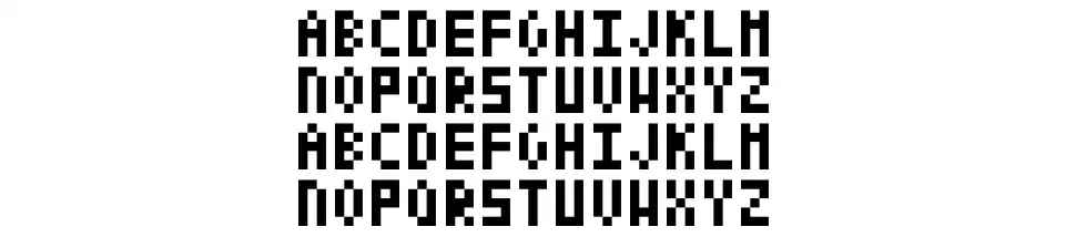 Pixel Textfont specimens
