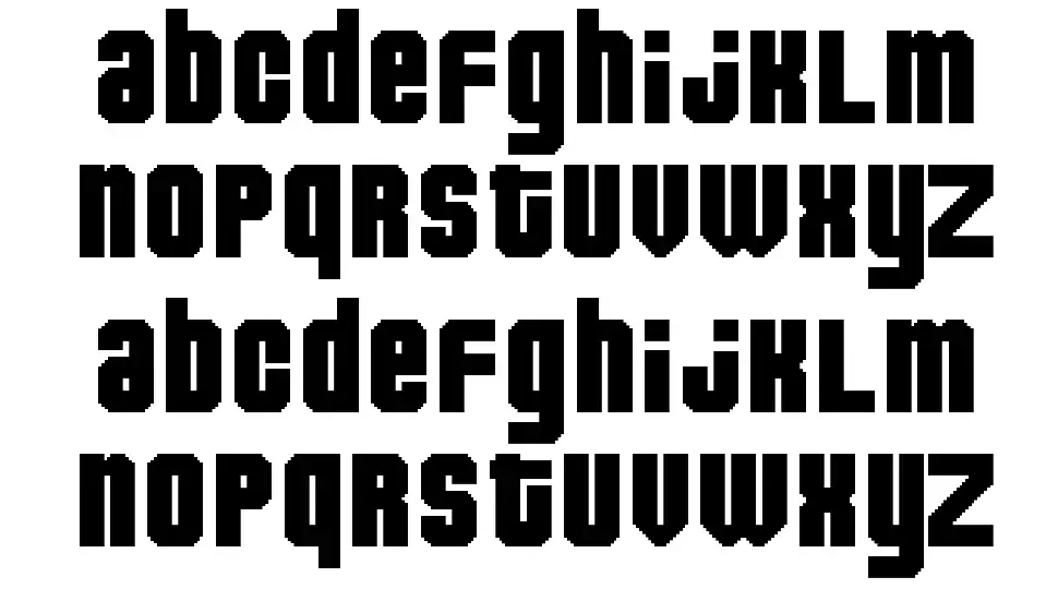 Pixeldownfont specimens