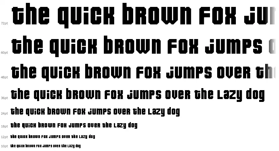 Pixeldownfont waterfall