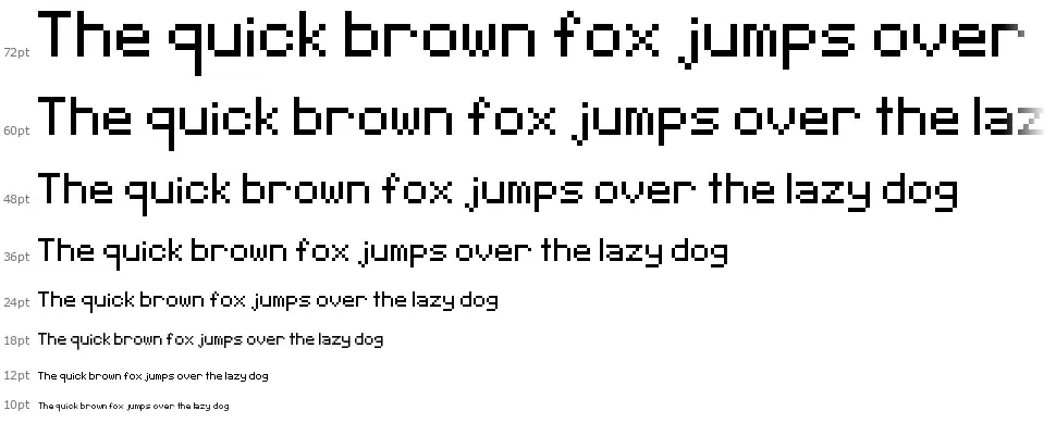 Pixeltypefont waterfall
