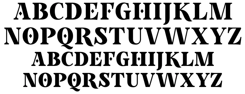 Poker In Octoberfont specimens