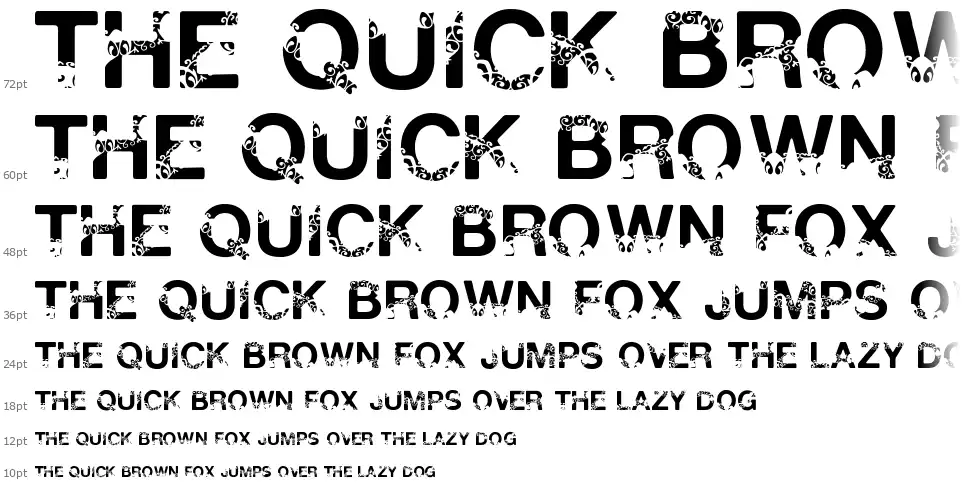 Polar Shiftfont waterfall