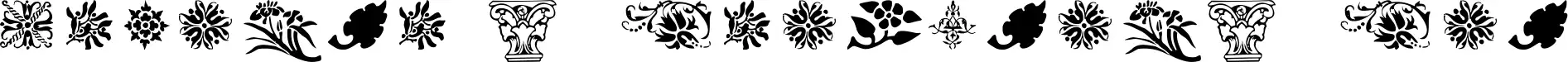 Printer's Ornaments One
