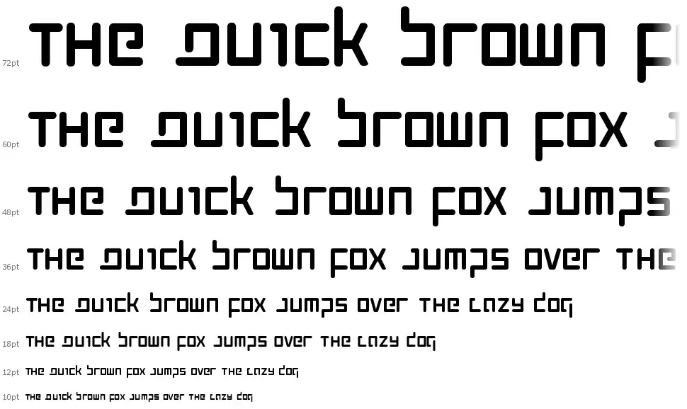 Prokofiev font waterfall