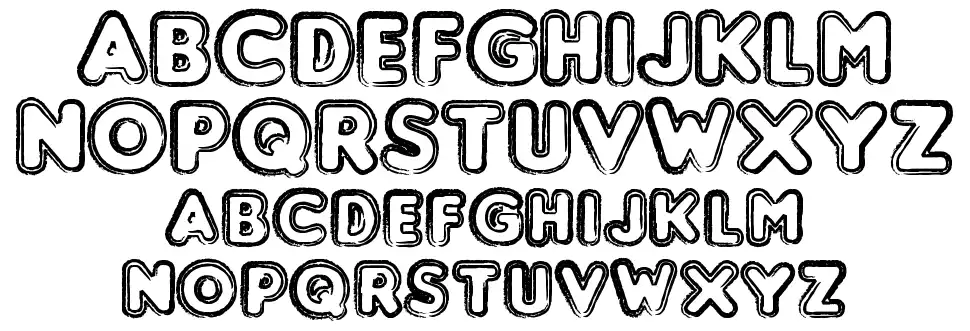 Punchedfont specimens