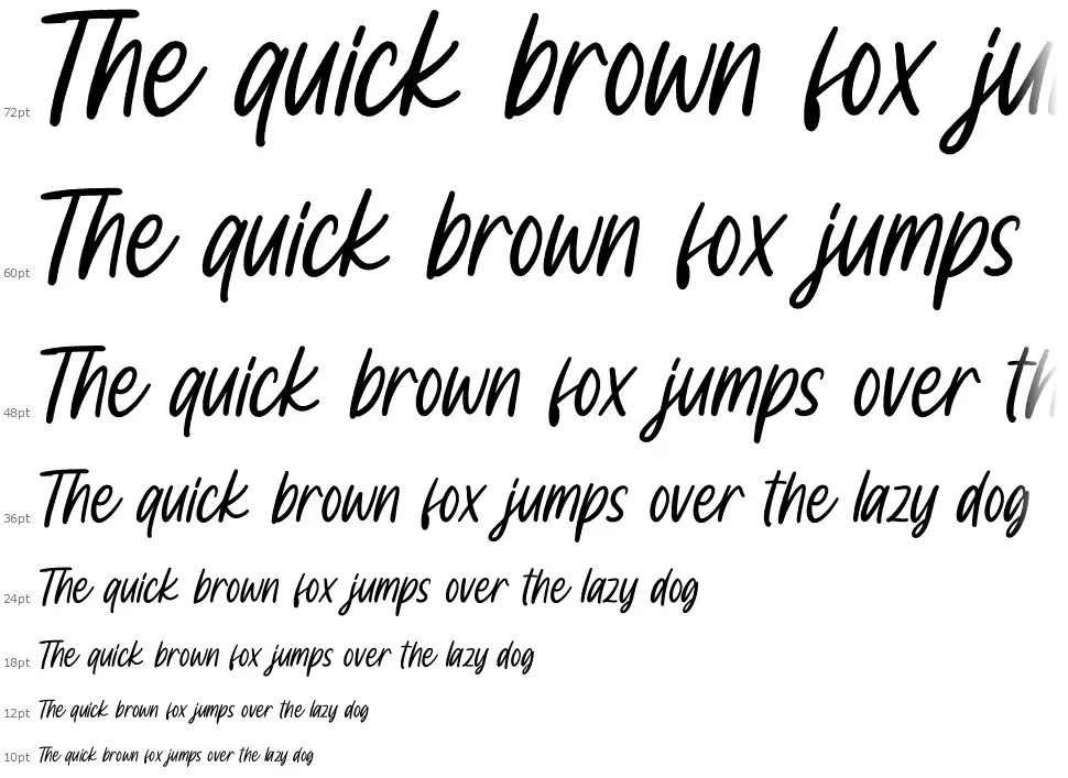 Punk Headfont waterfall