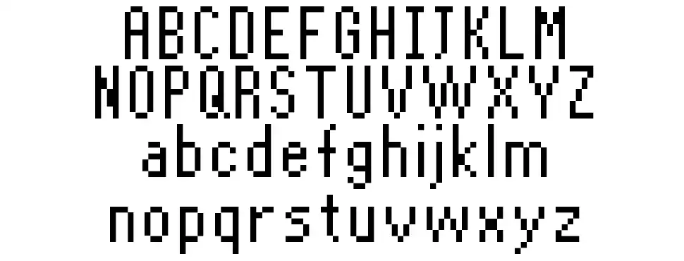 Puzzle Tale Pixelfont specimens