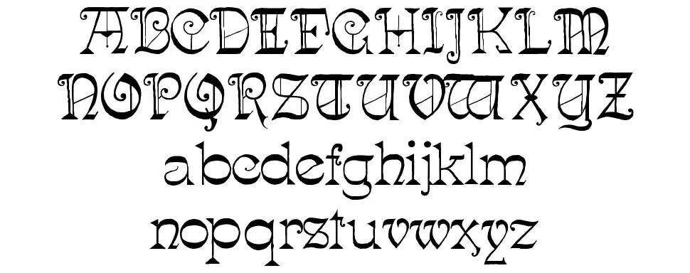 Pynson MS&Jfont specimens
