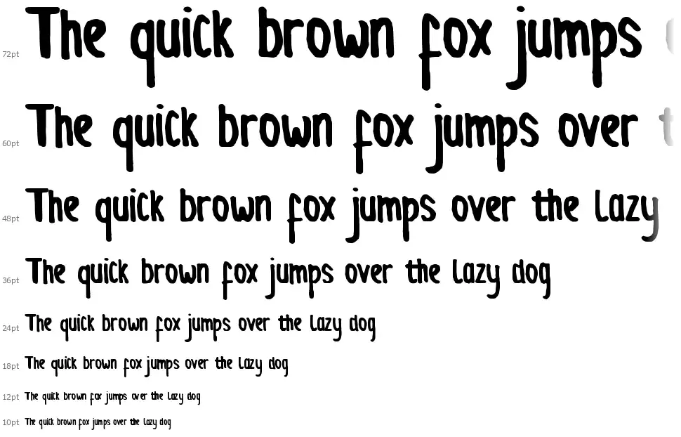 Quickdayfont waterfall