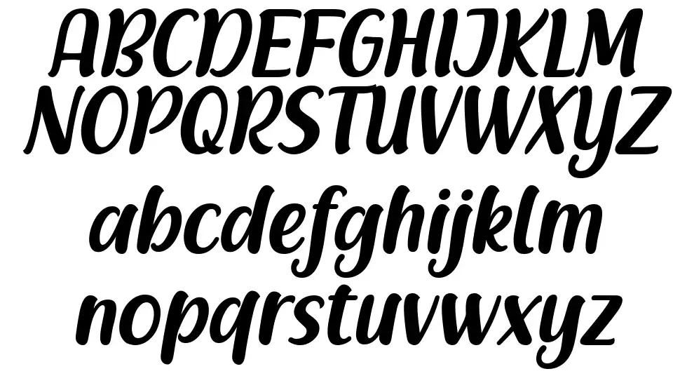 Racy Mangofont specimens