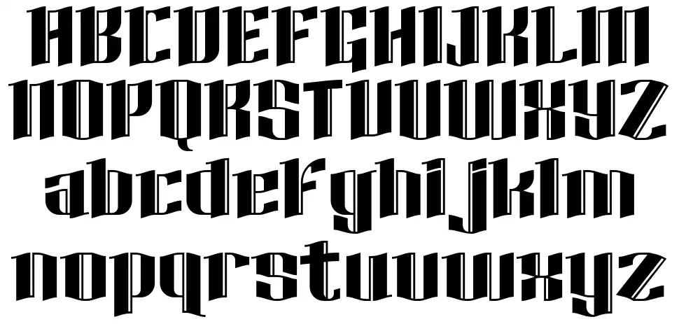 Radbornfont specimens